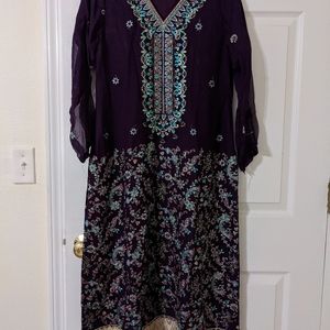 Pakistani multi embroidered suit